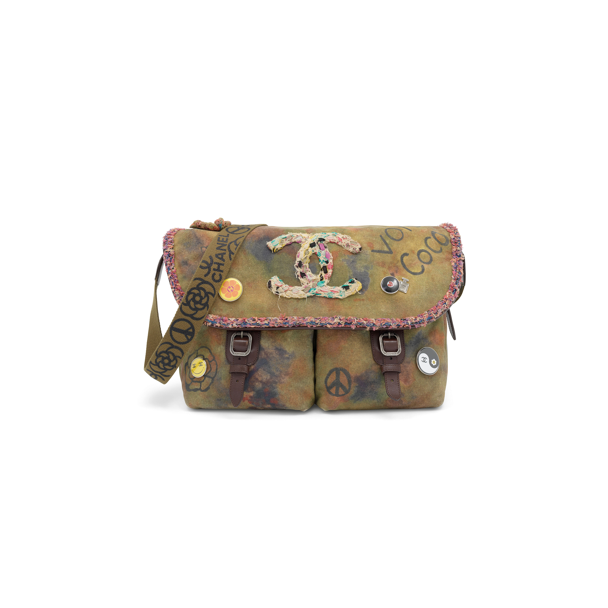 CHANEL GRAFFITI ON THE PAVEMENTS MESSENGER BAG 144205 (35*29*14cm)